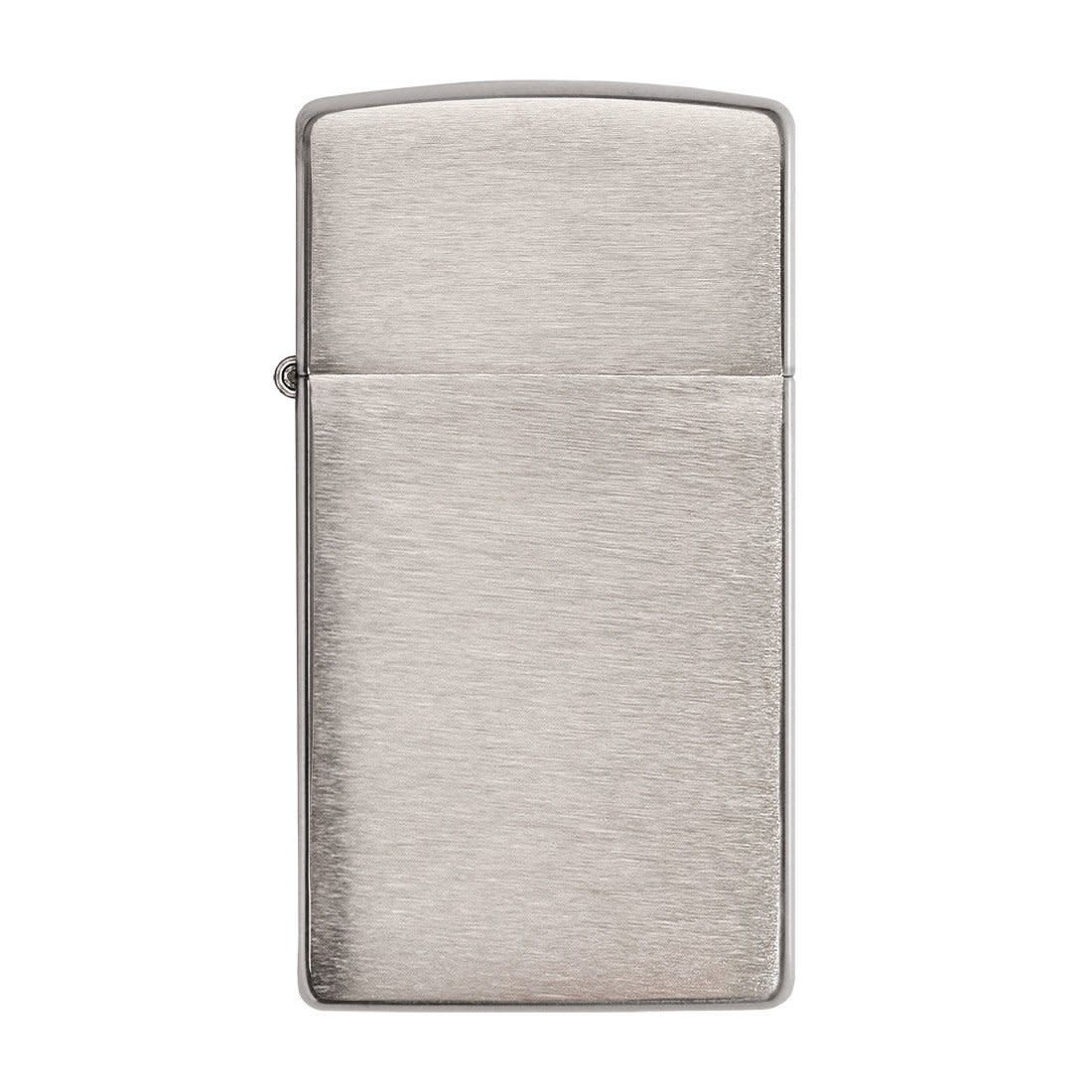 Front view of the Brushed Chrome Finish with Slim Case